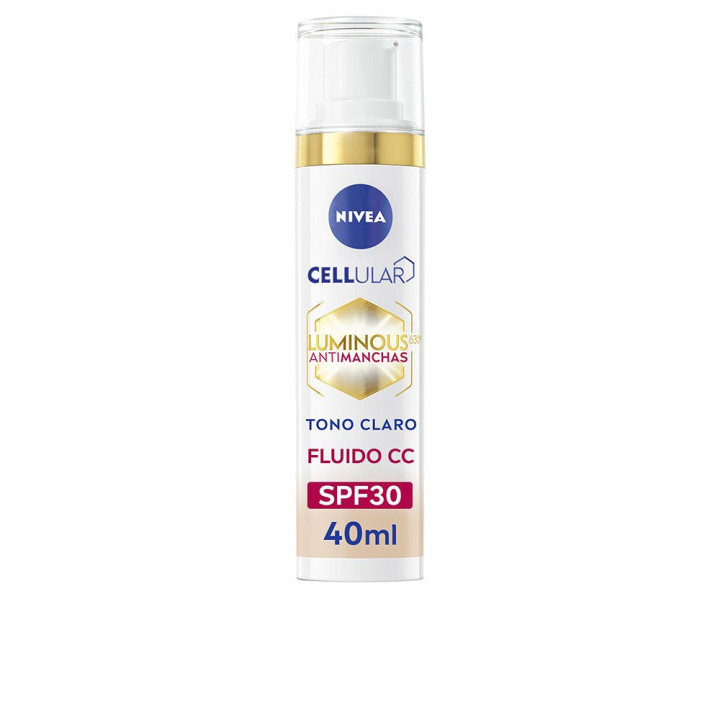 CC cream cu efect anti-pete pigmentare NIVEA LUMINOUS 630º ANTIMANCHAS CC clear 40 ml