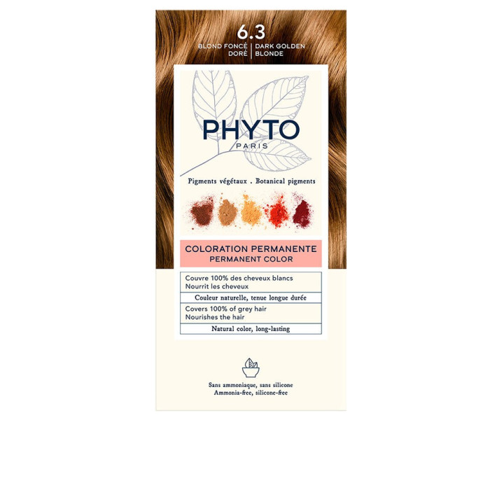 Vopsea permanenta pentru par PHYTO PARIS PHYTOCOLOR 6.3 blond auriu inchis 1 buc
