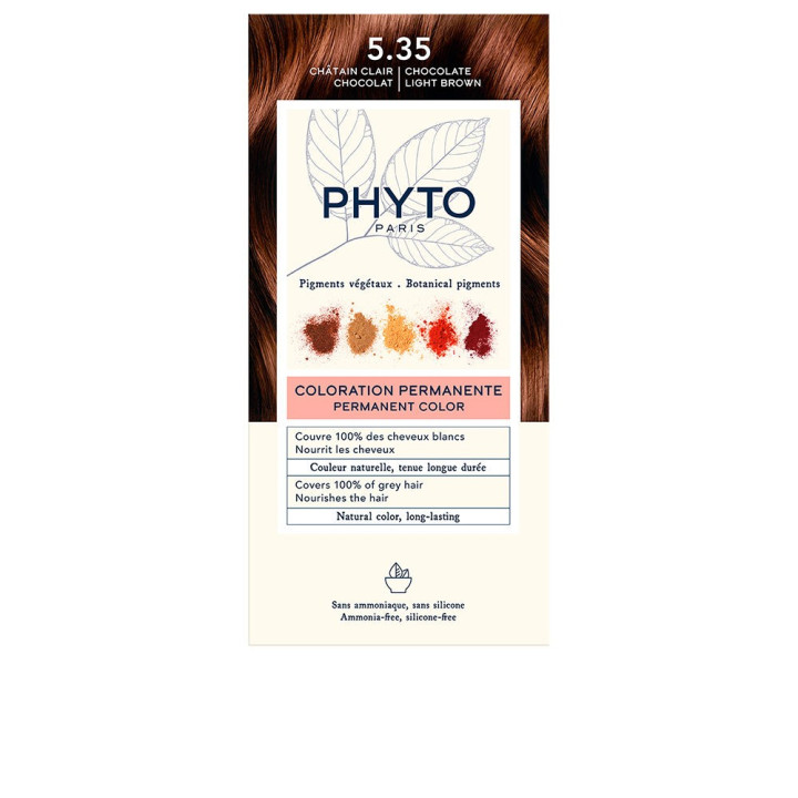 Vopsea permanenta pentru par PHYTO PARIS PHYTOCOLOR 5.35 ciocolata maro deschis 1 buc