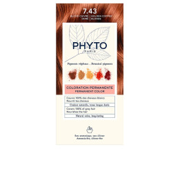 Vopsea permanenta pentru par PHYTO PARIS PHYTOCOLOR 7.43 blond auriu aramiu 1 buc