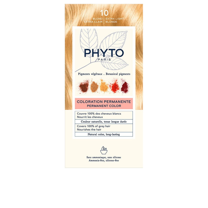 Vopsea permanenta pentru par PHYTO PARIS PHYTOCOLOR 10 blond extra deschis 1 buc