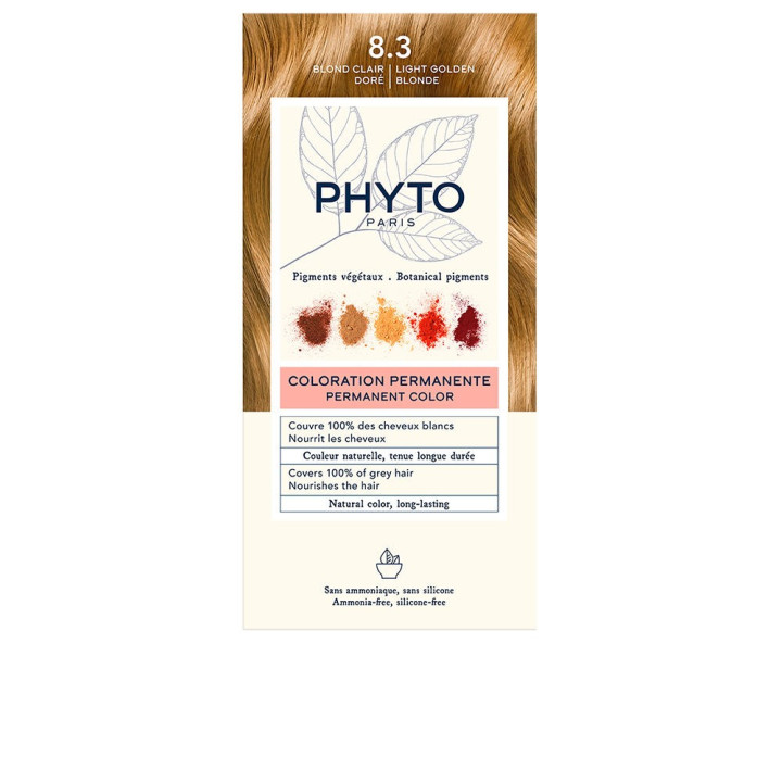 Vopsea permanenta pentru par PHYTO PARIS PHYTOCOLOR 8.3 blond auriu deschis 1 buc