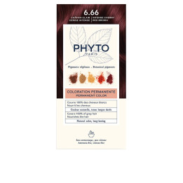 Vopsea permanenta pentru par PHYTO PARIS PHYTOCOLOR 6.66 castan deschis 1 buc