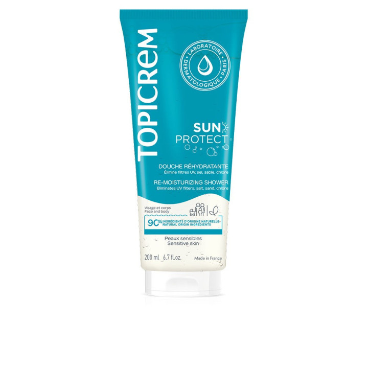 Gel de dus pentru pielea expusa la soare TOPICREM SUN PROTECT 200 ml