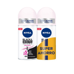 BLACK &amp; WHITE INVISIBLE ORIGINAL roll on pack 2 x 50 ml